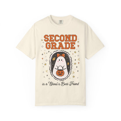 Second Grade Halloween Teacher Tee