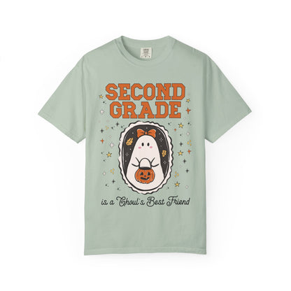 Second Grade Halloween Teacher Tee