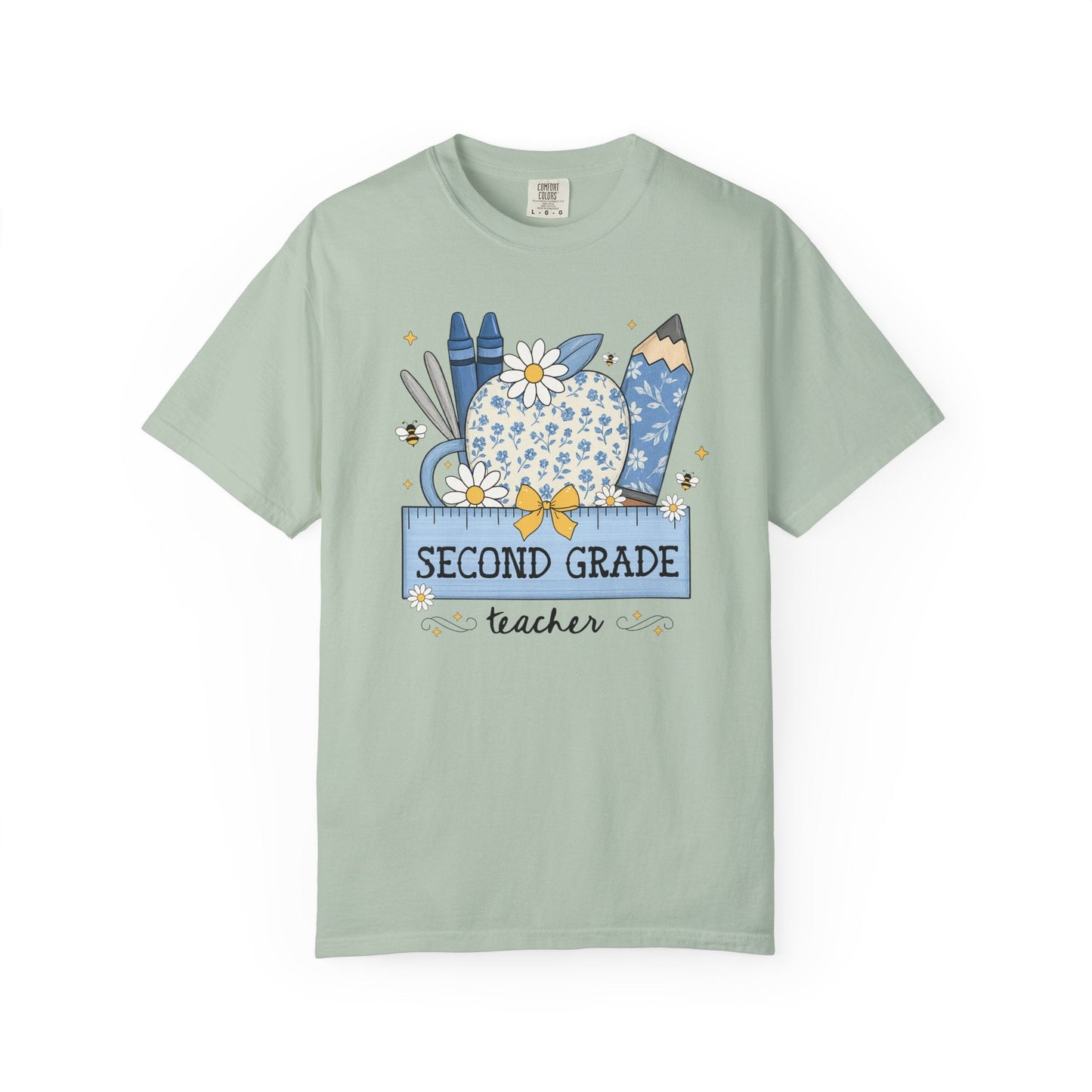 Second Grade Teacher Flower Tee