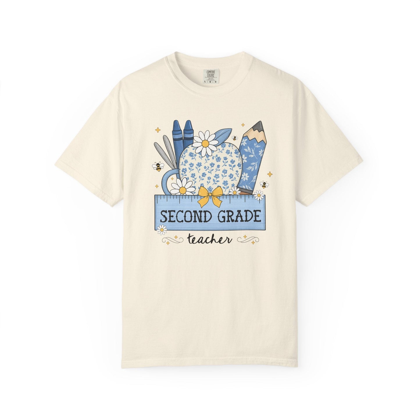 Second Grade Teacher Flower Tee