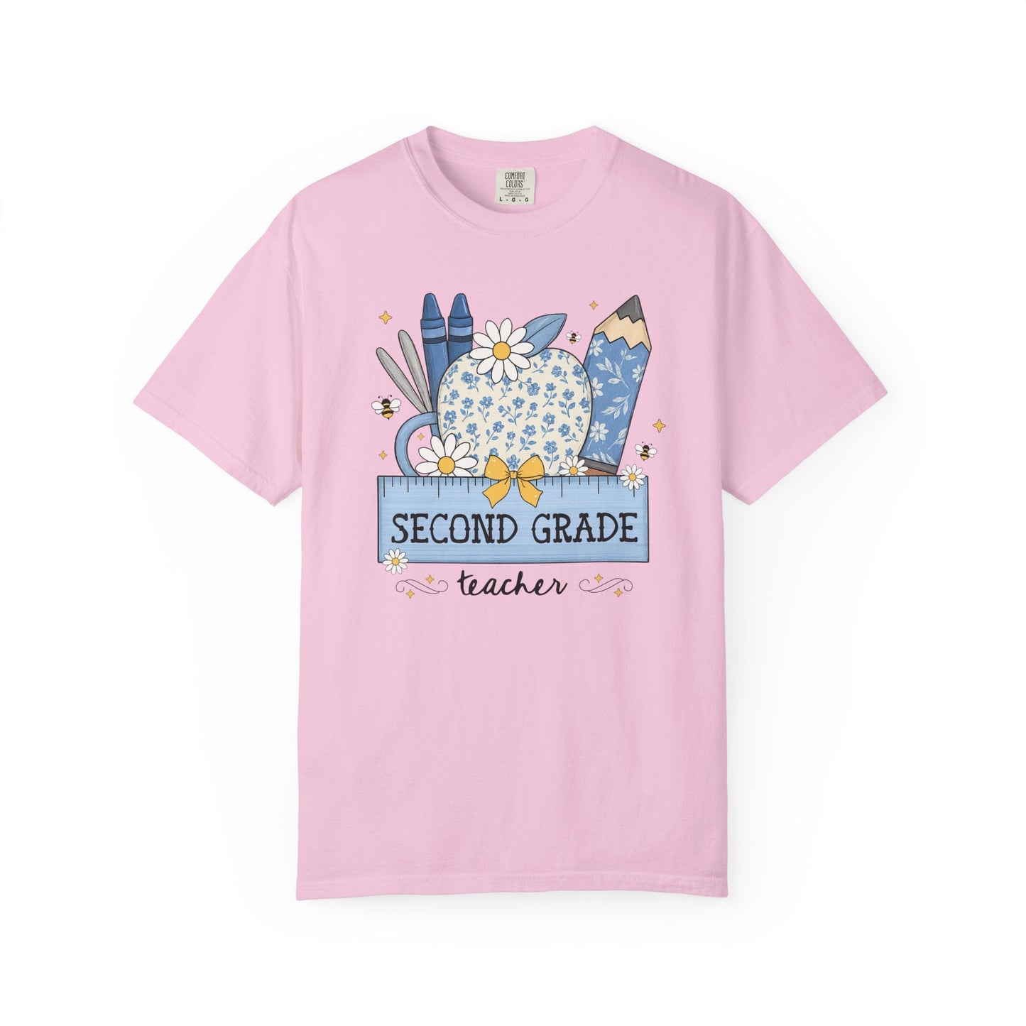 Second Grade Teacher Flower Tee