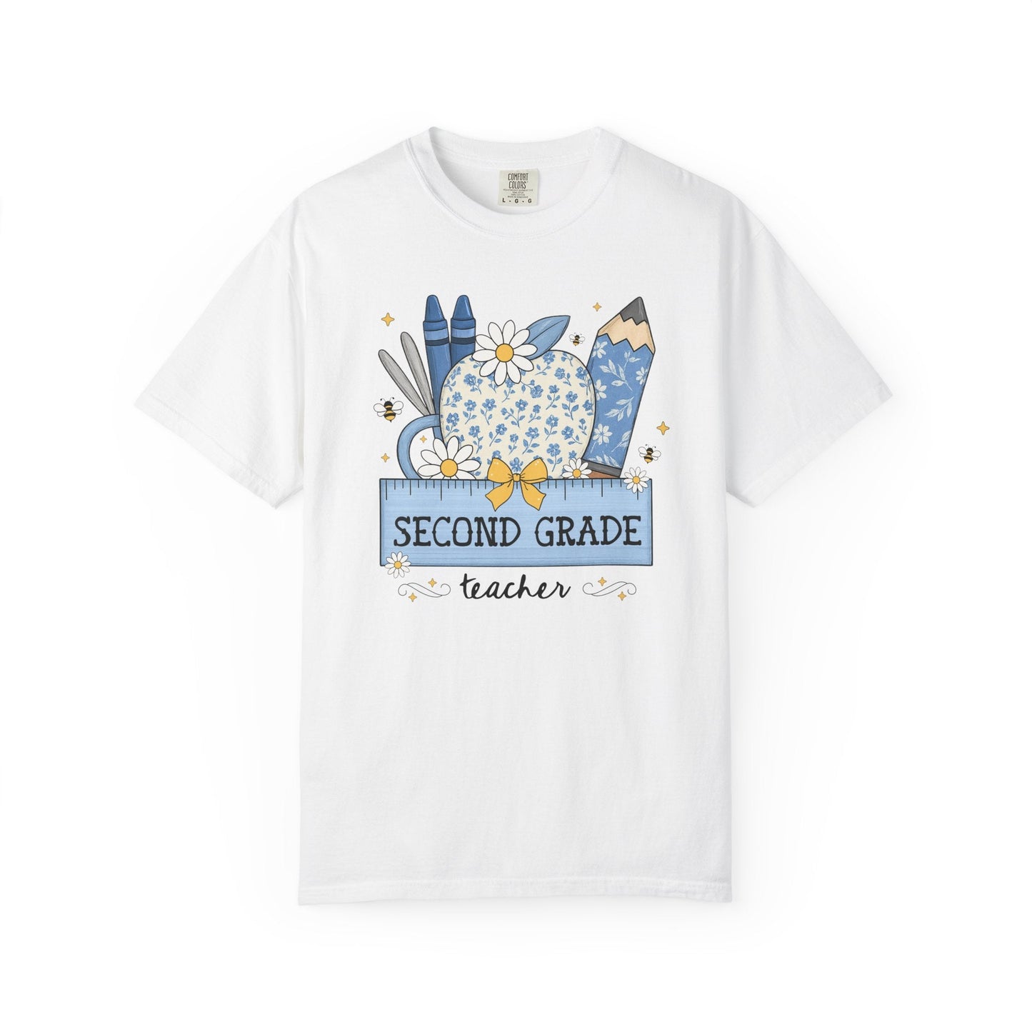 Second Grade Teacher Flower Tee