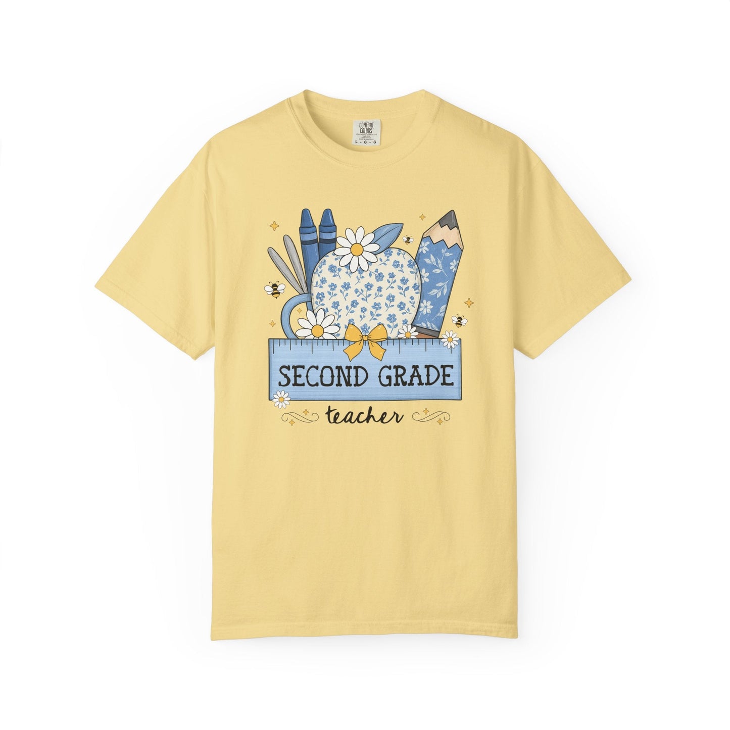 Second Grade Teacher Flower Tee