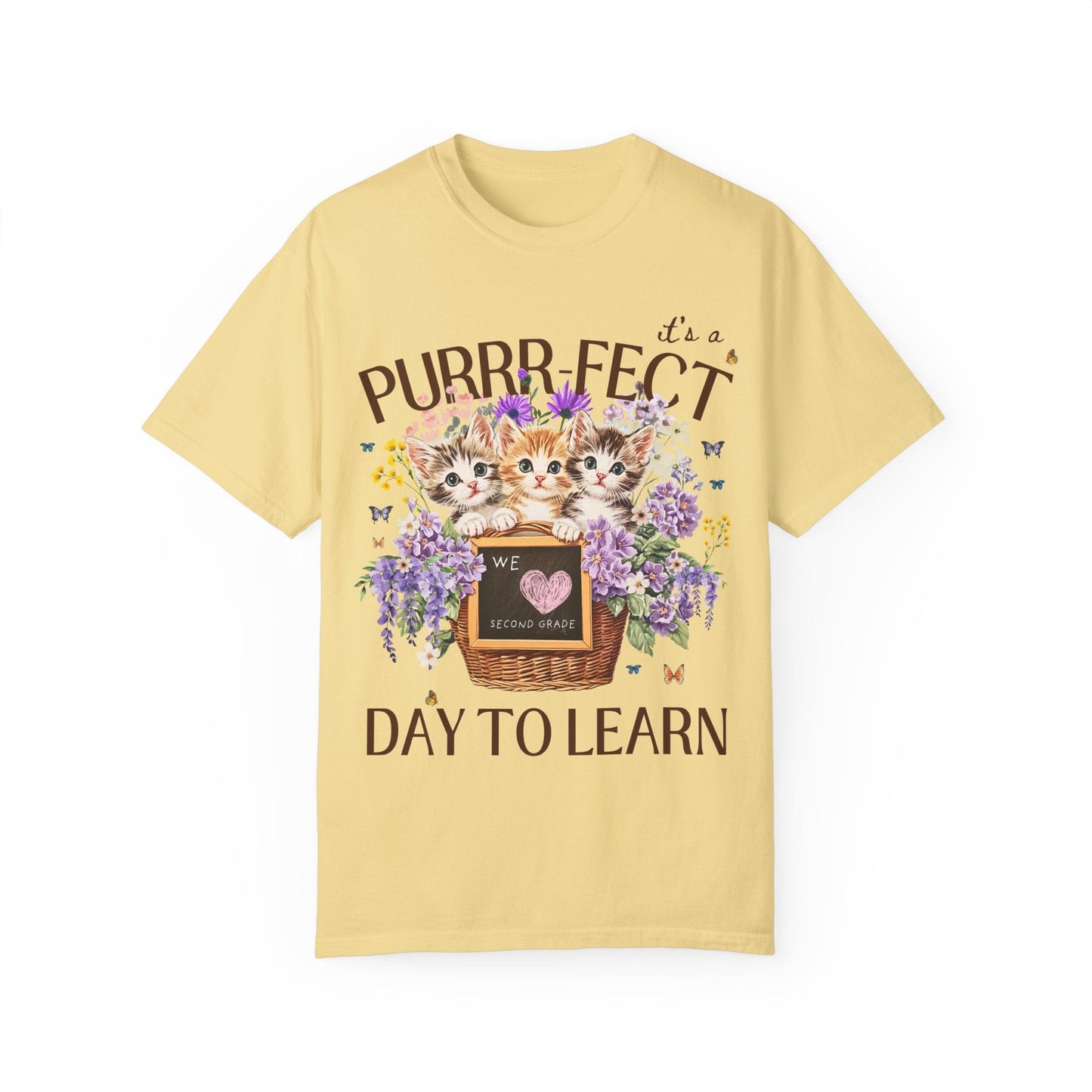 Second Grade Teacher Tee Shirt for Cat Moms