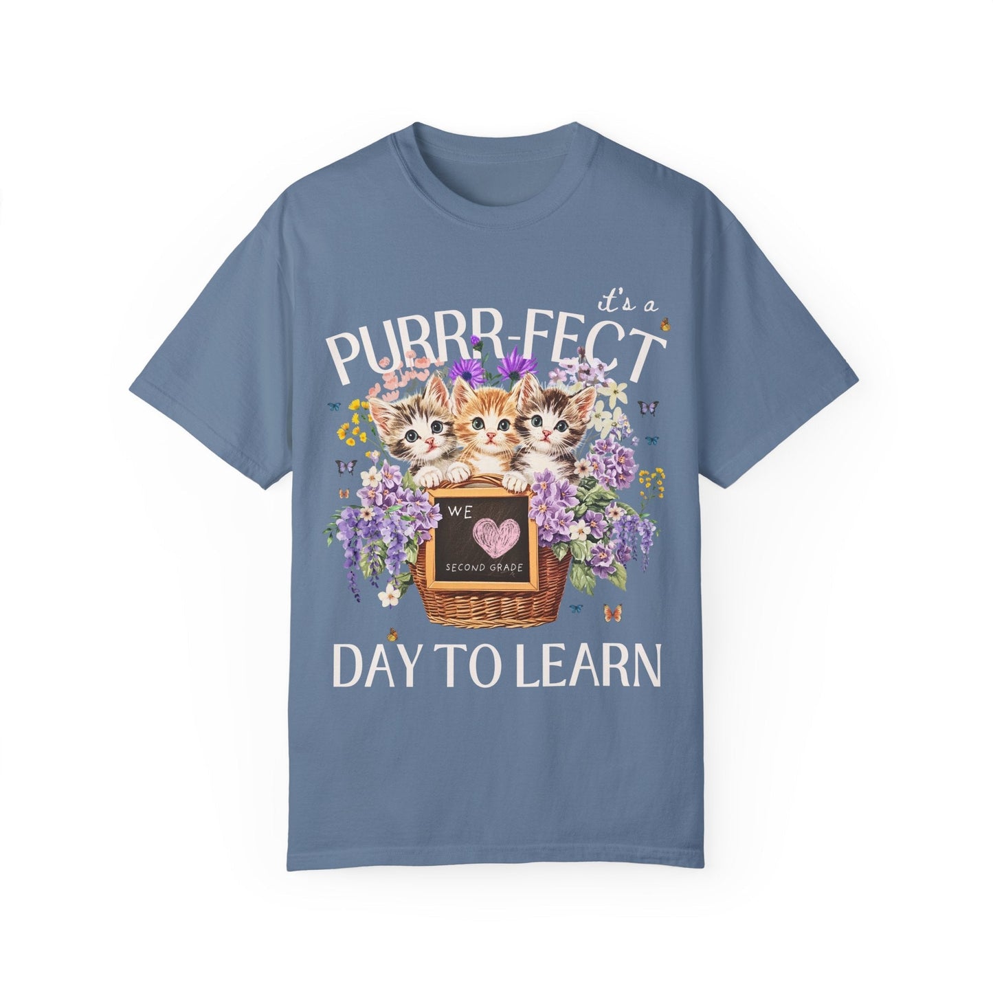 Second Grade Teacher Tee Shirt for Cat Moms