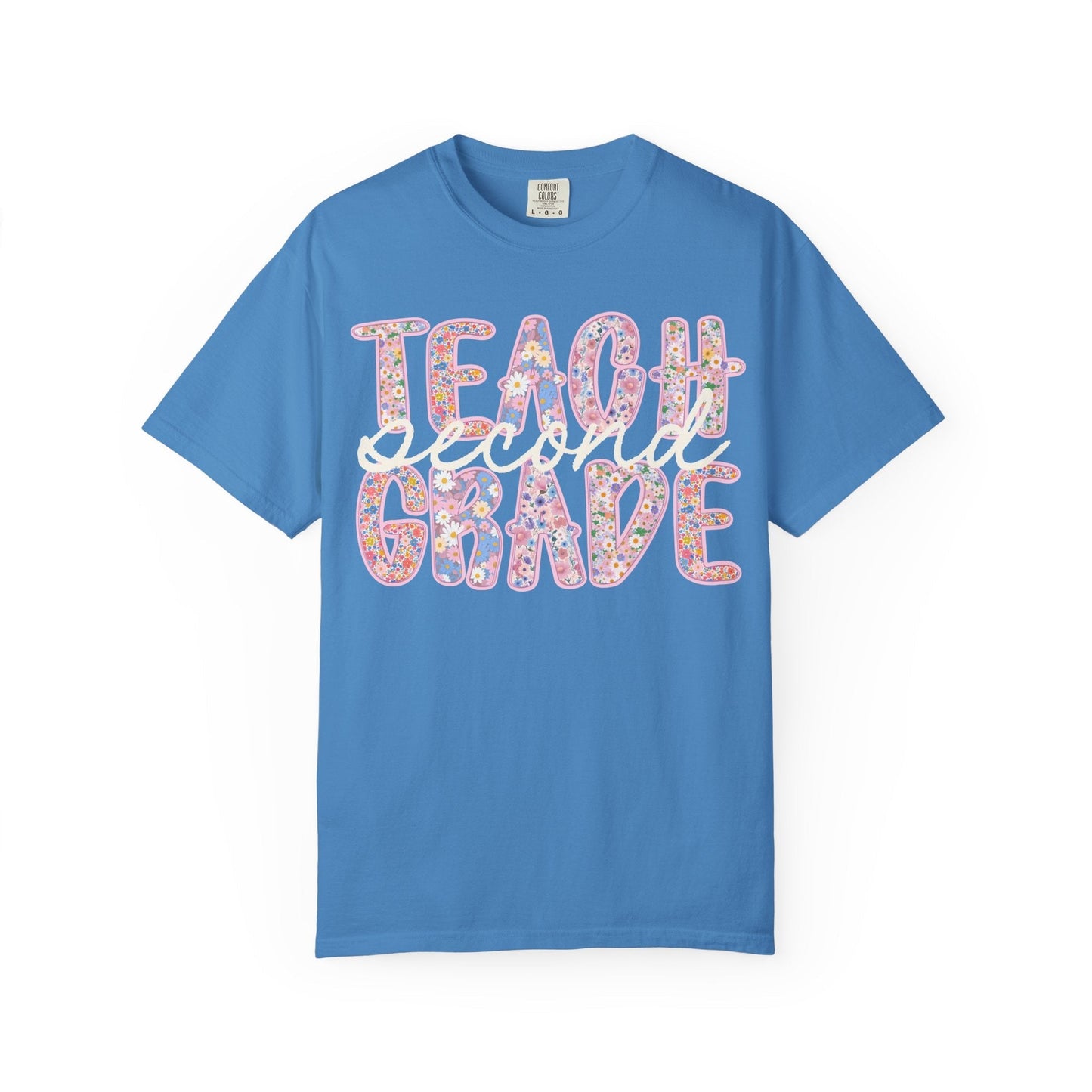 Floral Second Grade Teacher T-Shirt