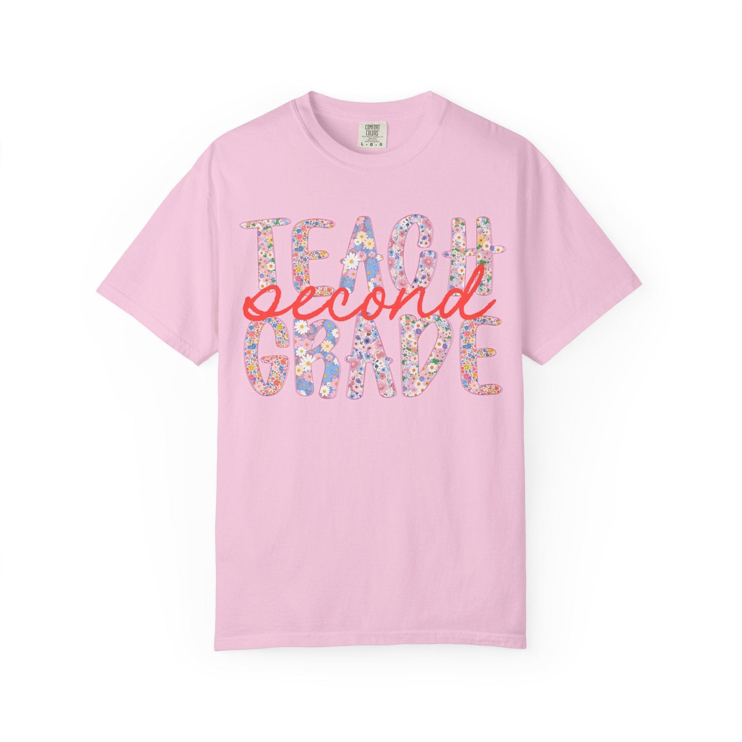 Floral Second Grade Teacher T-Shirt