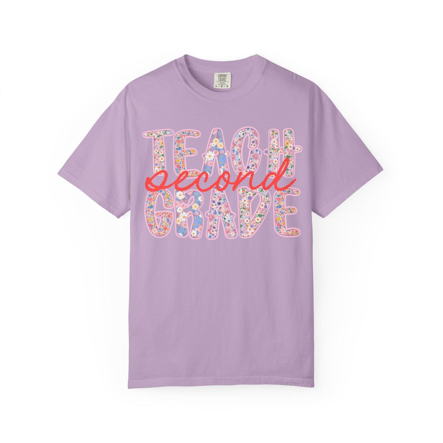 Floral Second Grade Teacher T-Shirt