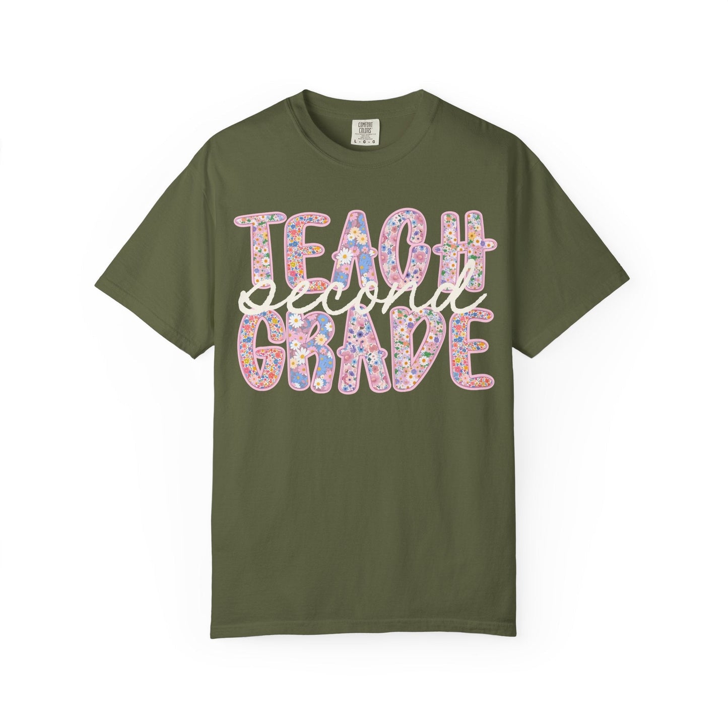 Floral Second Grade Teacher T-Shirt
