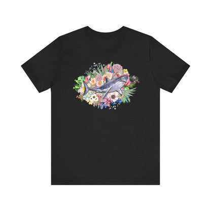 Shark T-Shirt: Summer Flowers