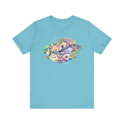 Shark T-Shirt: Summer Flowers
