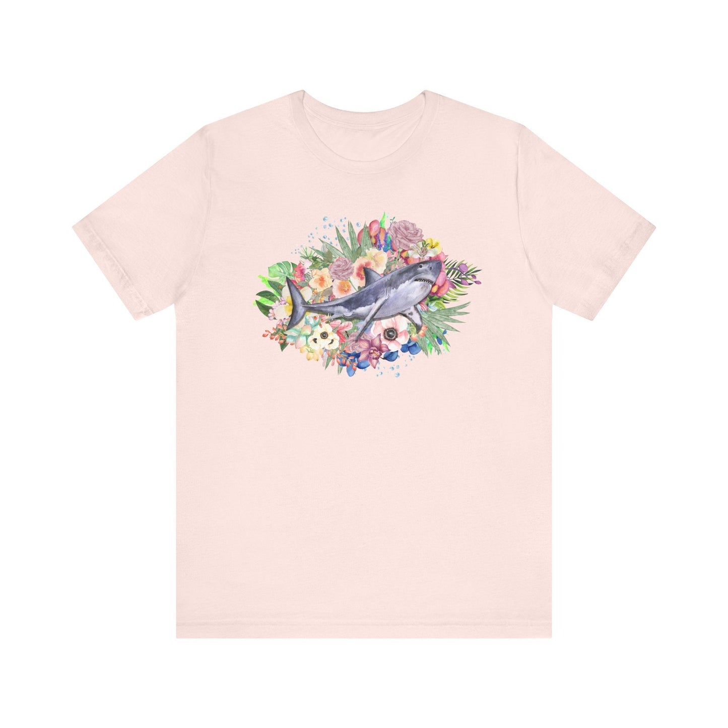 Shark T-Shirt: Summer Flowers