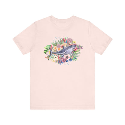 Shark T-Shirt: Summer Flowers