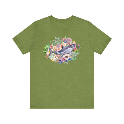 Shark T-Shirt: Summer Flowers