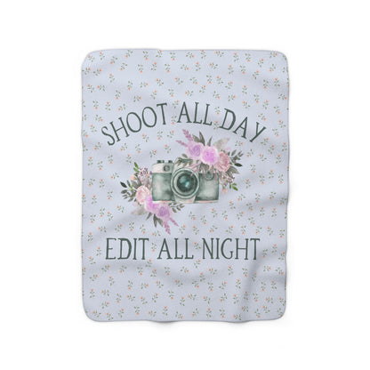 Shoot All Day, Edit All Night | Cozy Photographer Blanket for Her