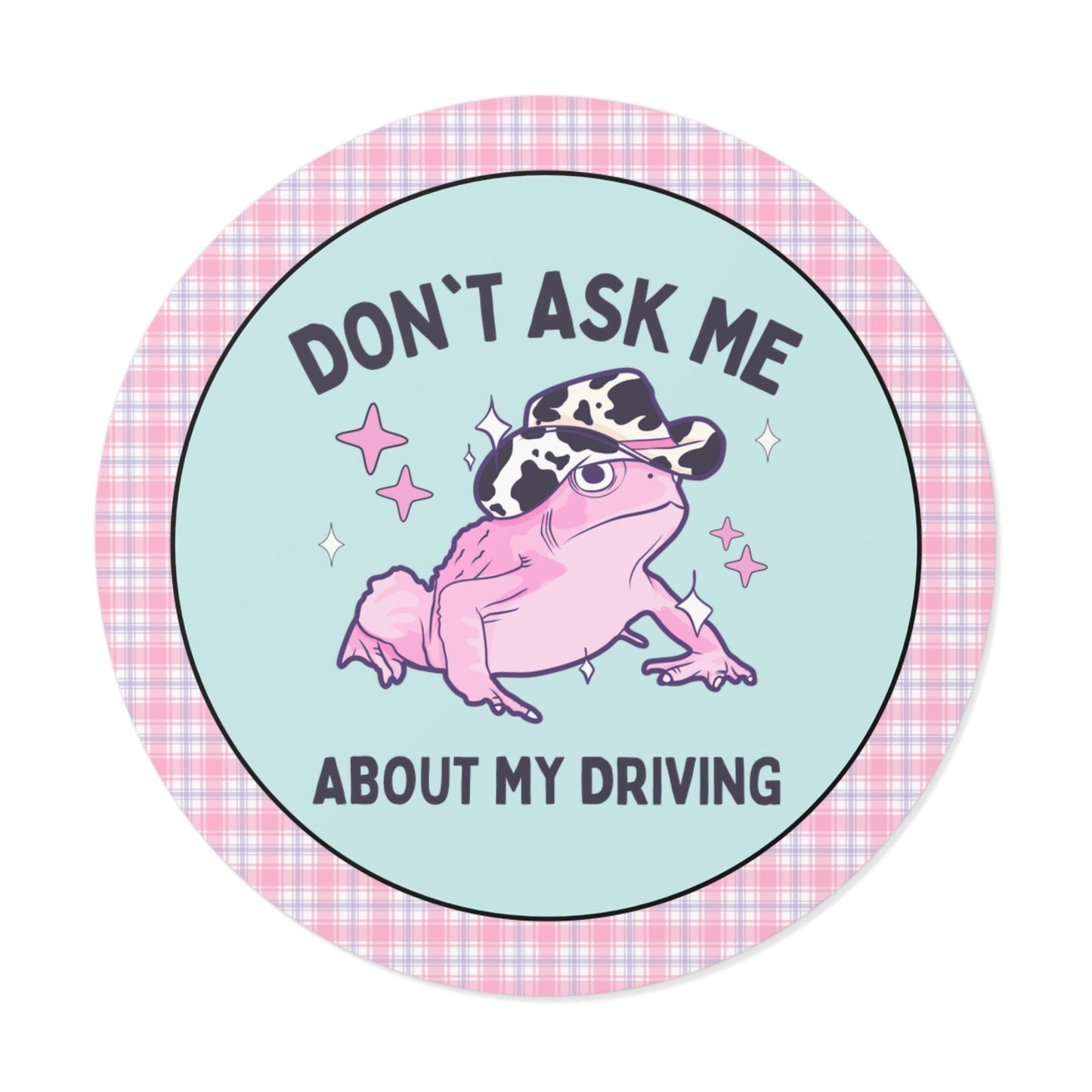 Silly Anxious Driver Sticker