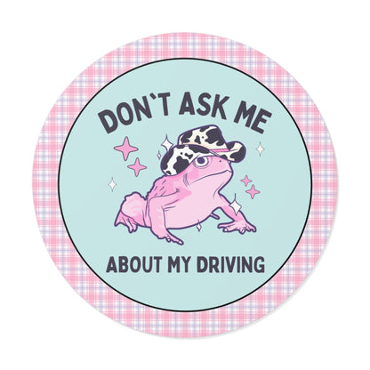 Silly Anxious Driver Sticker