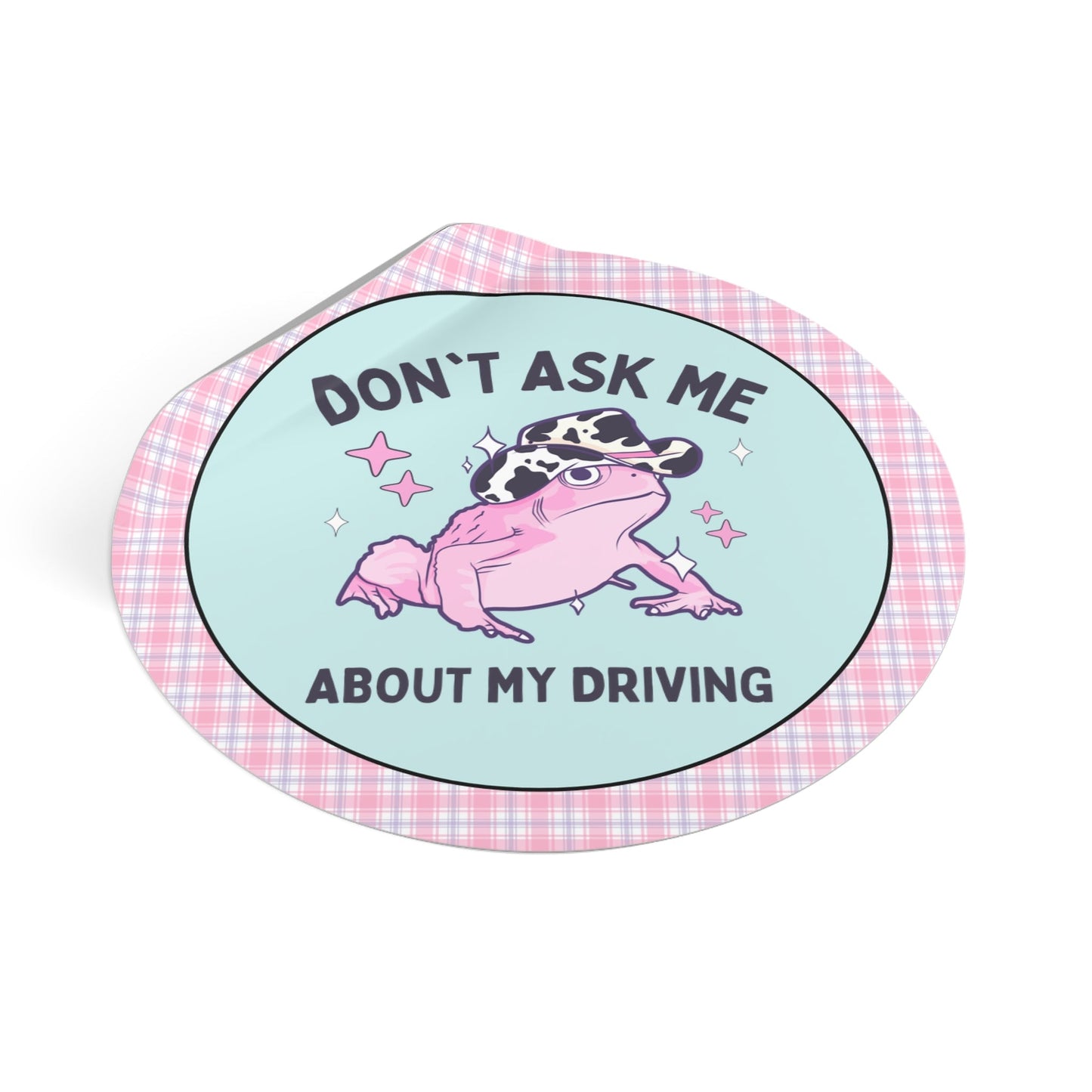 Silly Anxious Driver Sticker
