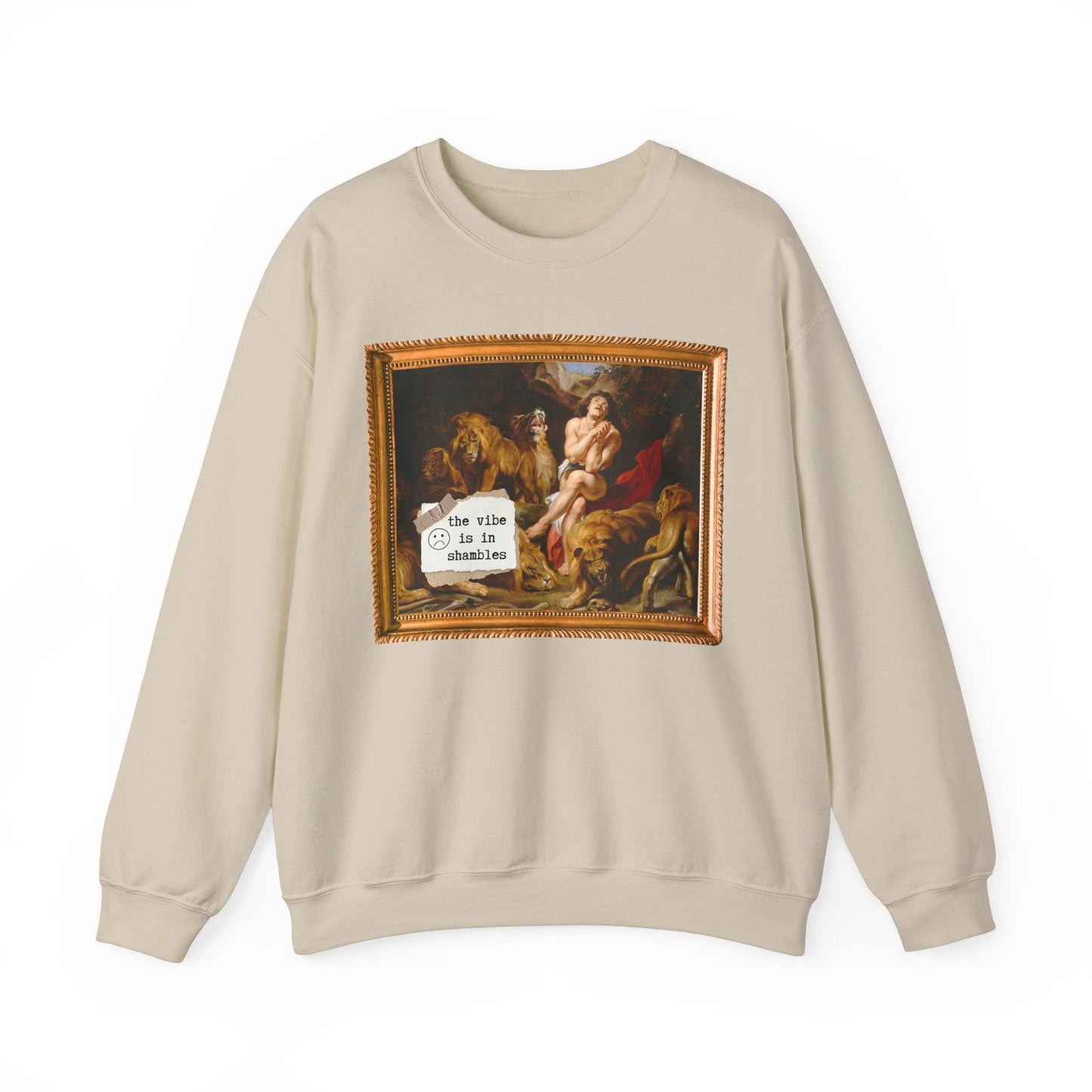 Art History Crewneck: The Vibe is in Shambles
