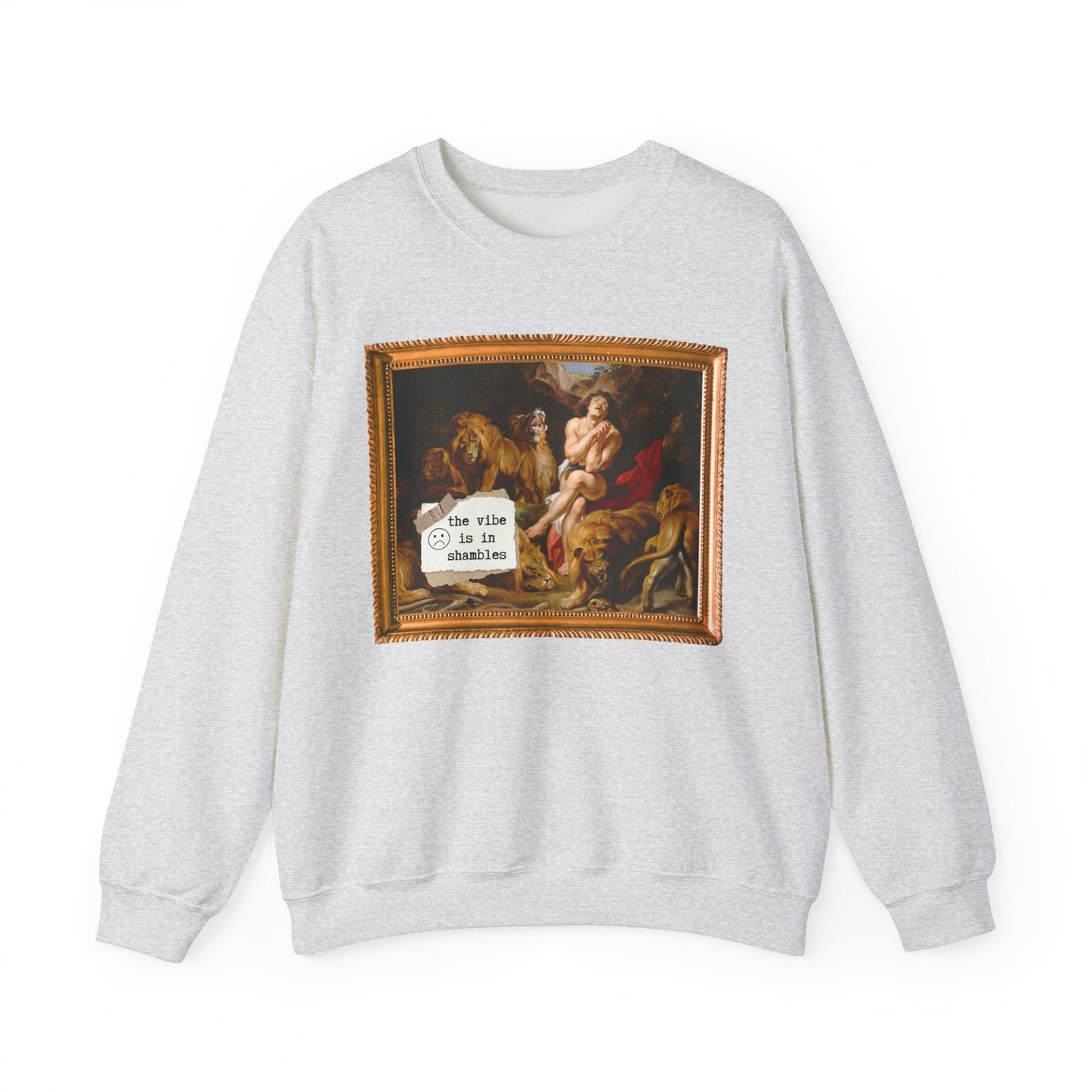 Art History Crewneck: The Vibe is in Shambles