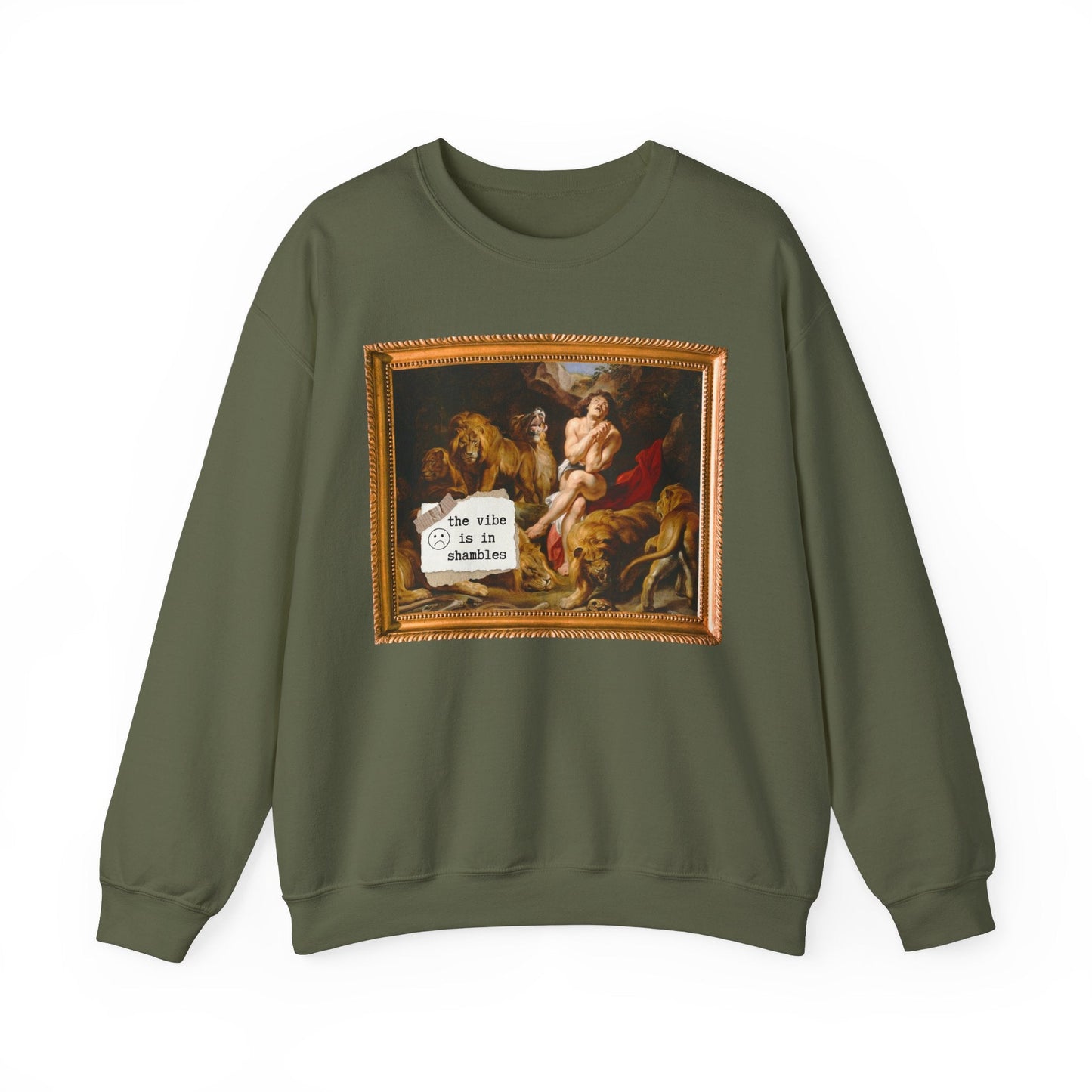Art History Crewneck: The Vibe is in Shambles