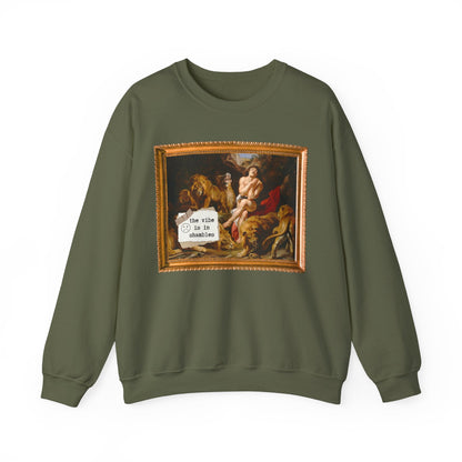 Art History Crewneck: The Vibe is in Shambles