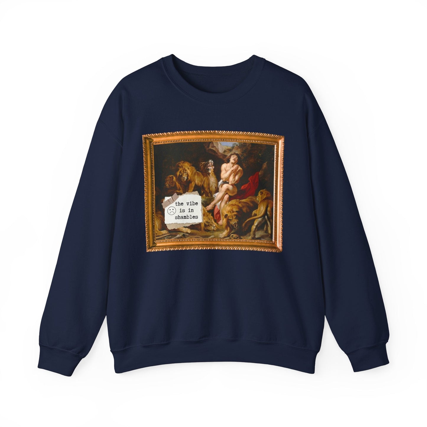 Art History Crewneck: The Vibe is in Shambles
