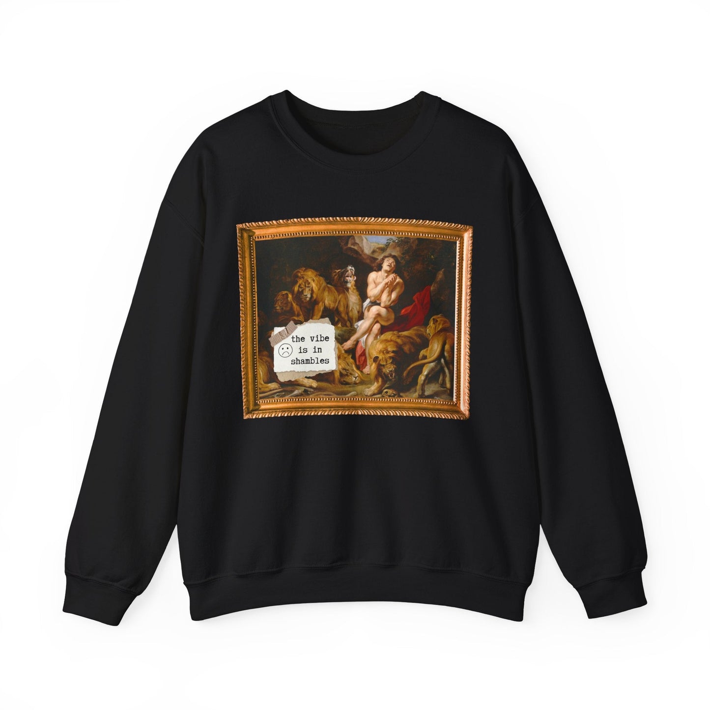 Art History Crewneck: The Vibe is in Shambles