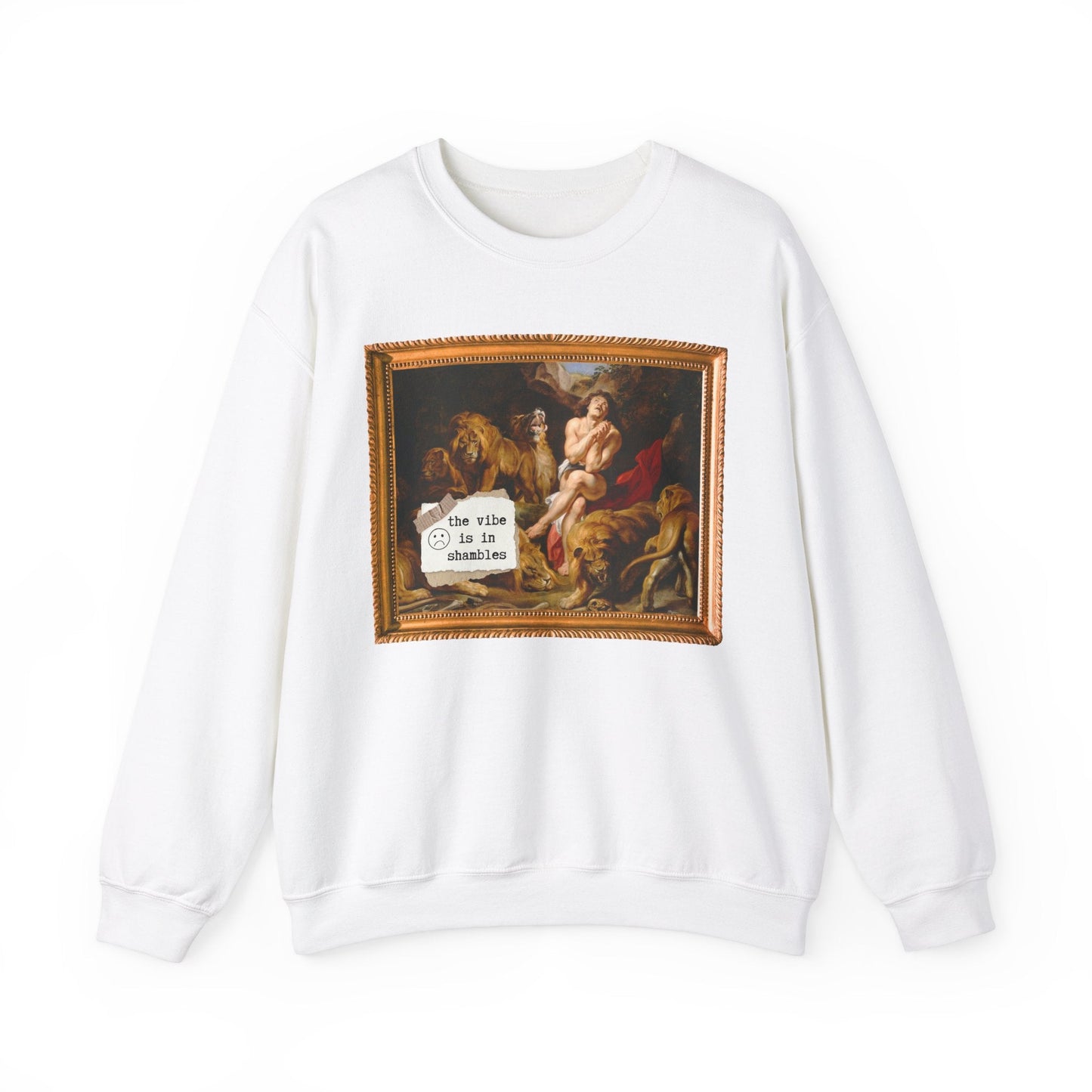 Art History Crewneck: The Vibe is in Shambles