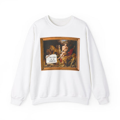 Art History Crewneck: The Vibe is in Shambles