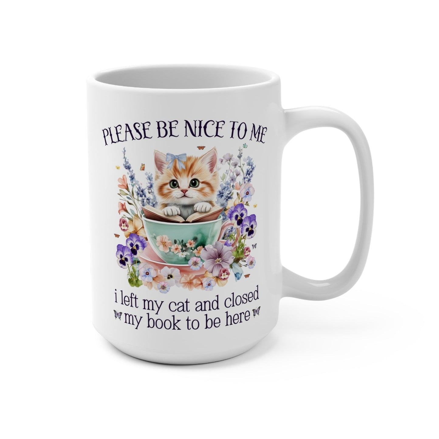 Bookish Cat Mom Mug