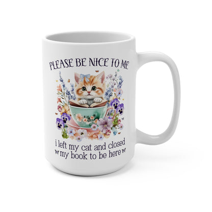Bookish Cat Mom Mug