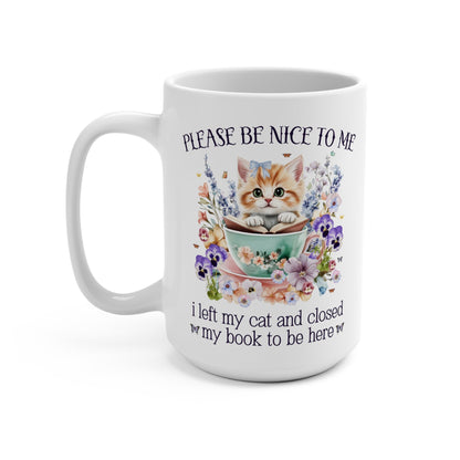 Bookish Cat Mom Mug