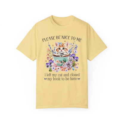 Silly Bookish T-Shirt for Cat Mom
