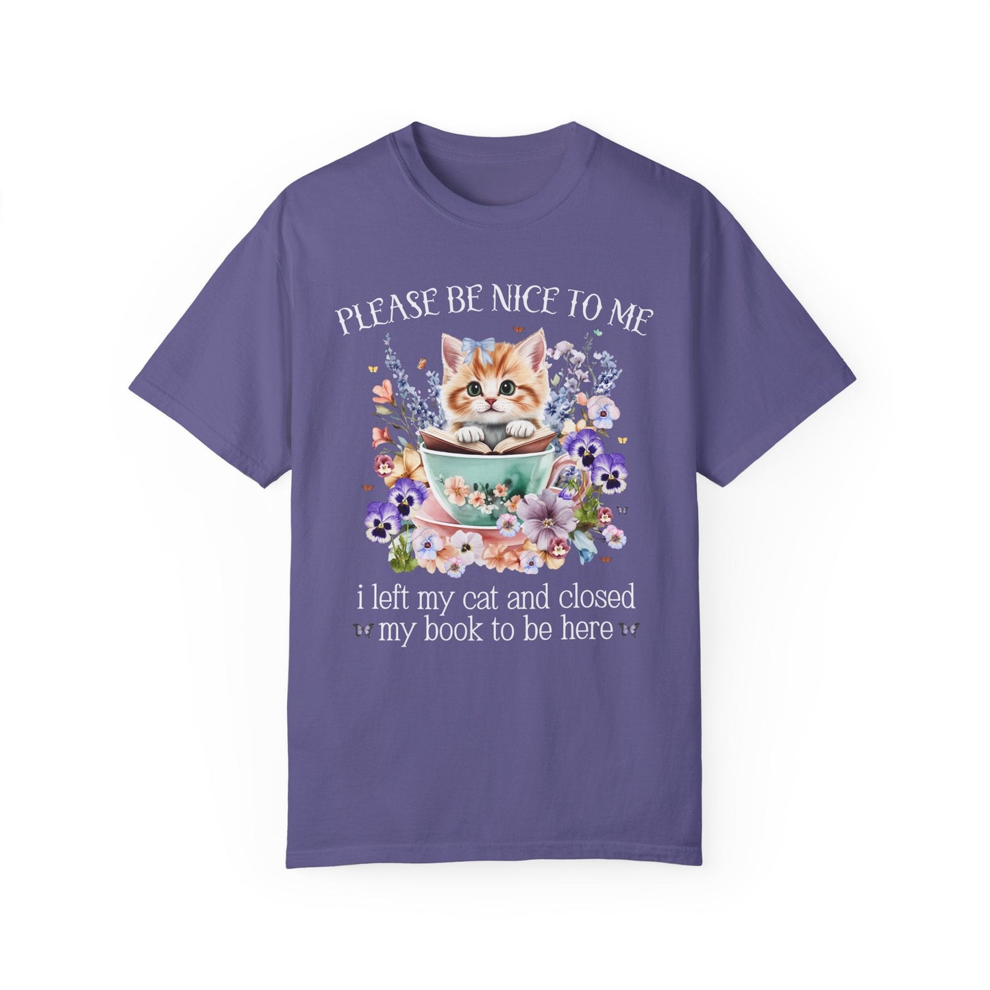 Silly Bookish T-Shirt for Cat Mom