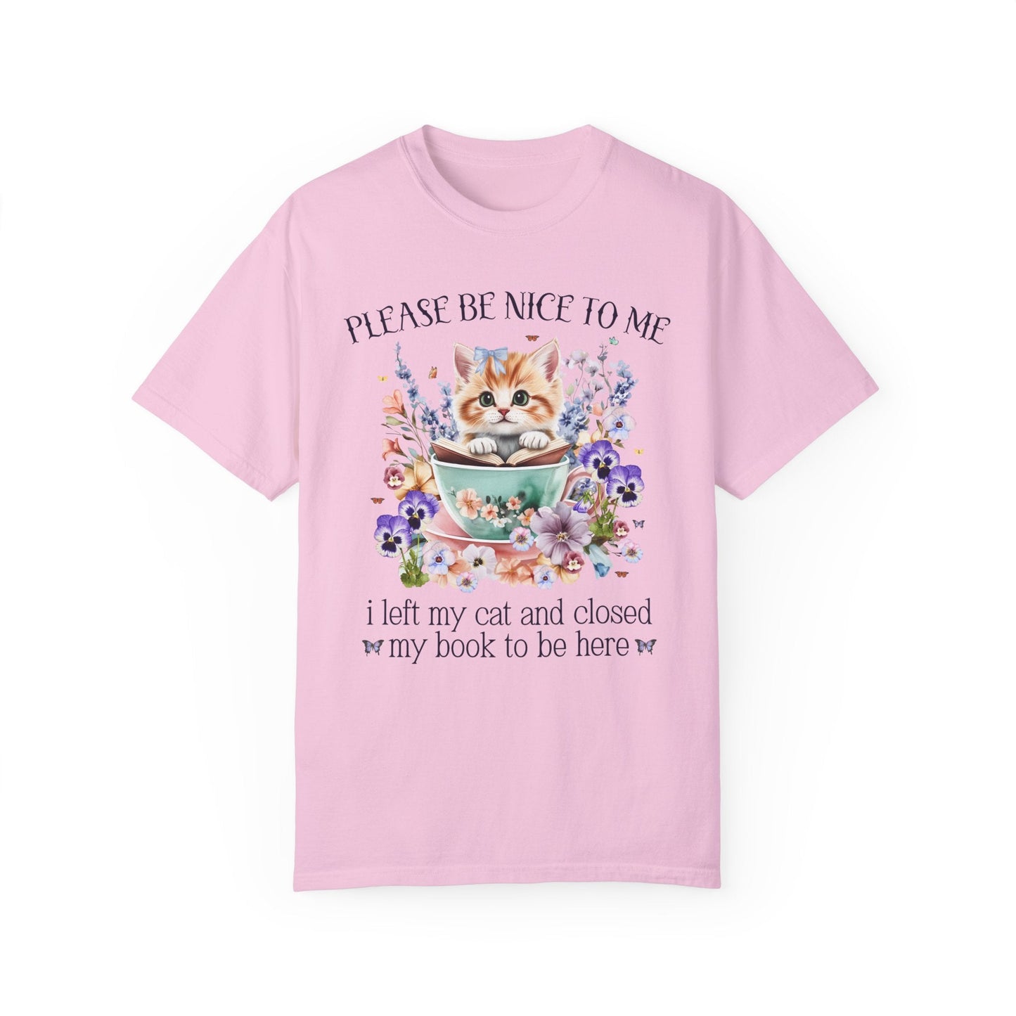 Silly Bookish T-Shirt for Cat Mom