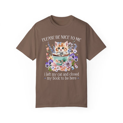 Silly Bookish T-Shirt for Cat Mom
