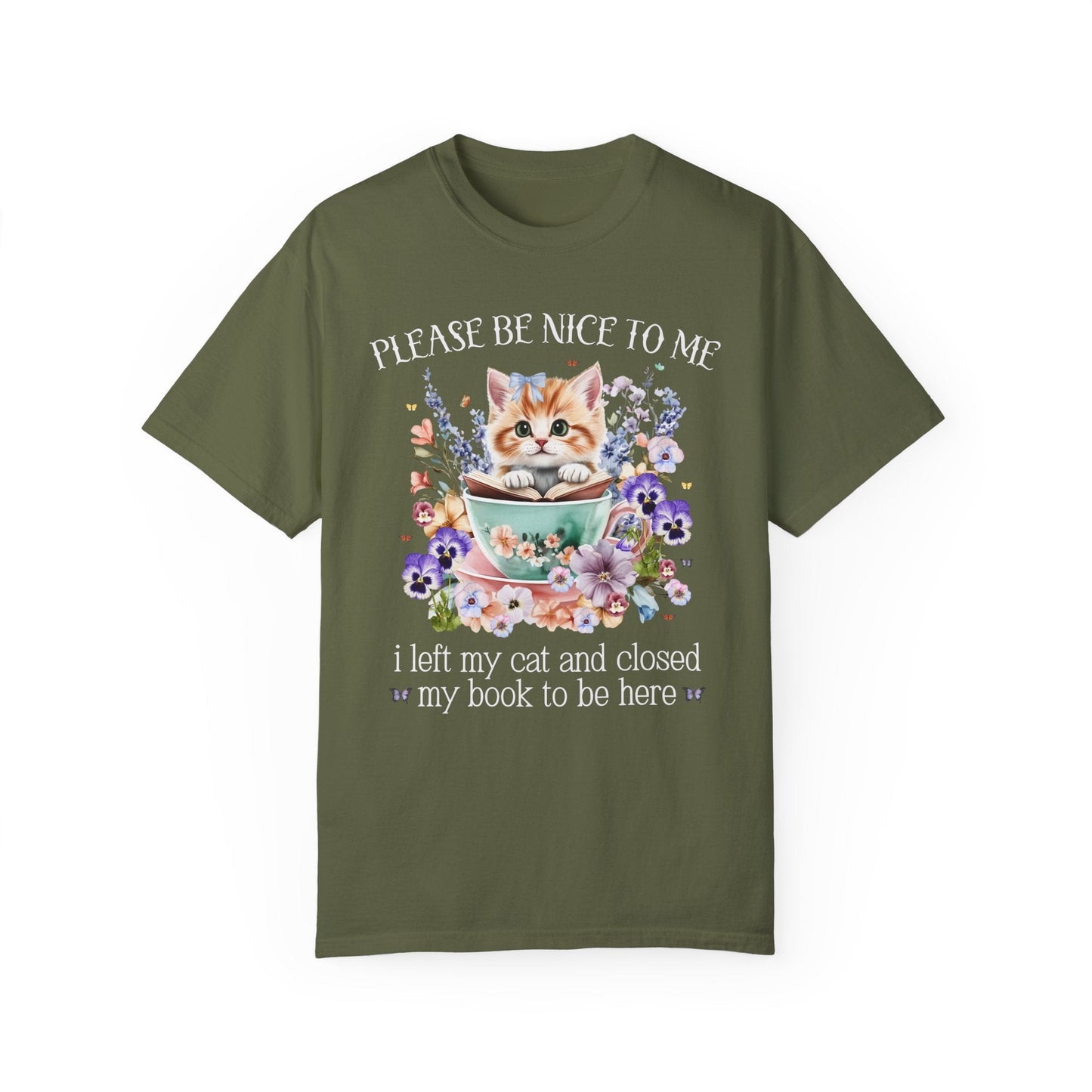 Silly Bookish T-Shirt for Cat Mom