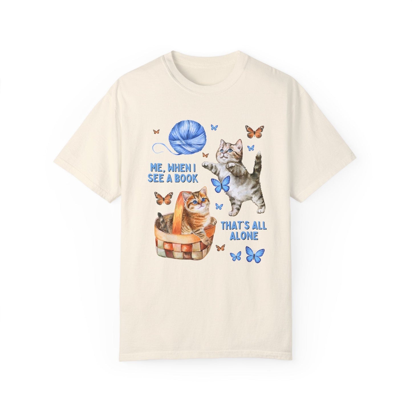 Silly Bookish Cat Tee Shirt