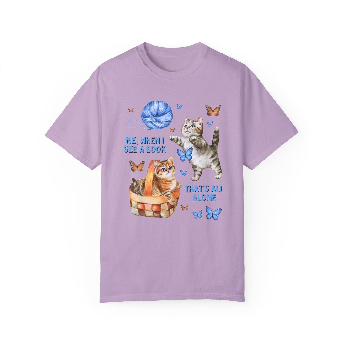 Silly Bookish Cat Tee Shirt