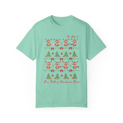 Silly Christmas Deer Tee Shirt