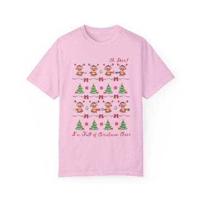 Silly Christmas Deer Tee Shirt