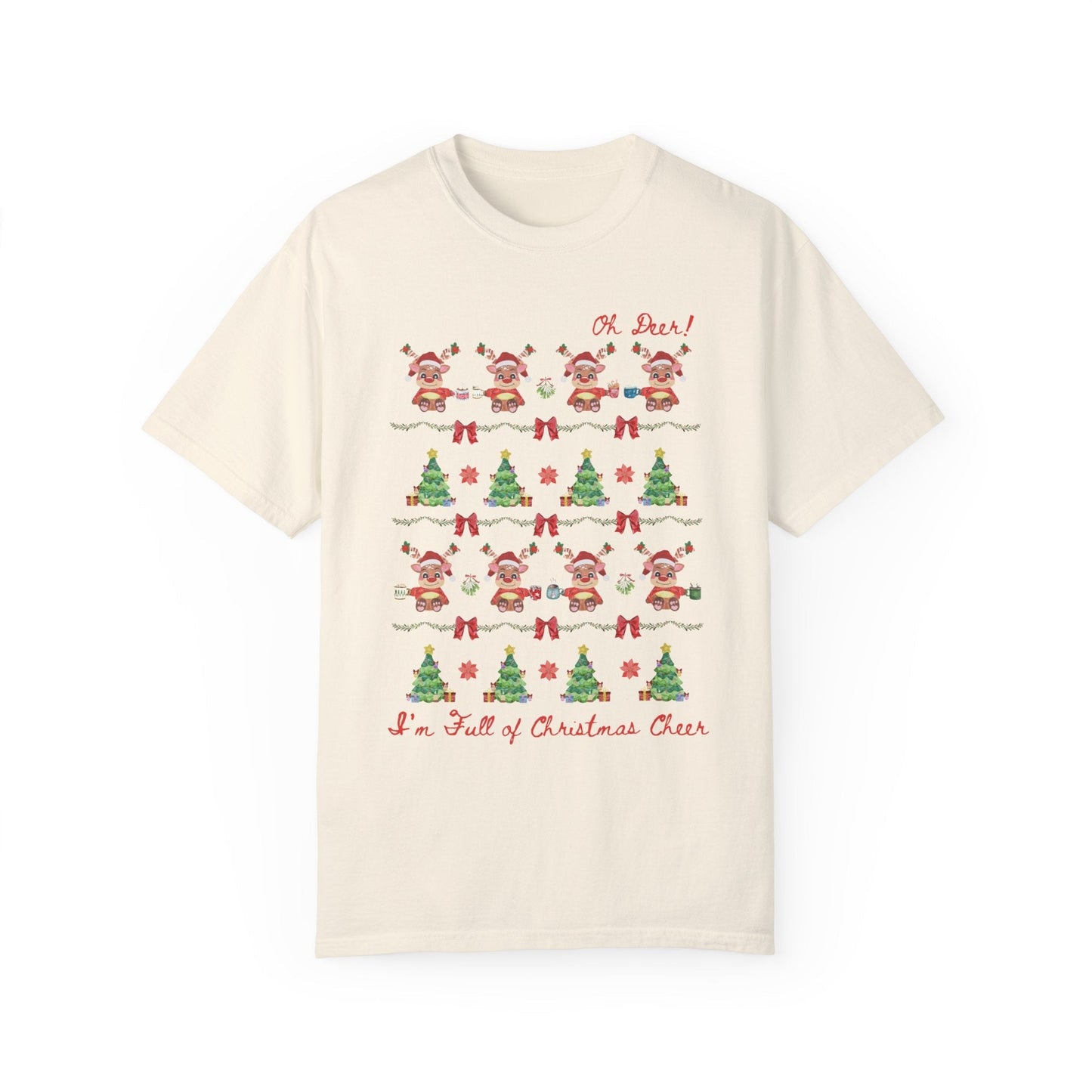 Silly Christmas Deer Tee Shirt