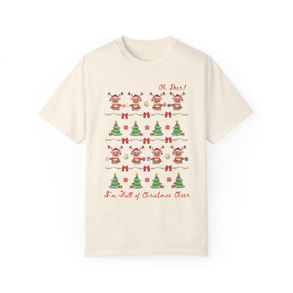 Silly Christmas Deer Tee Shirt