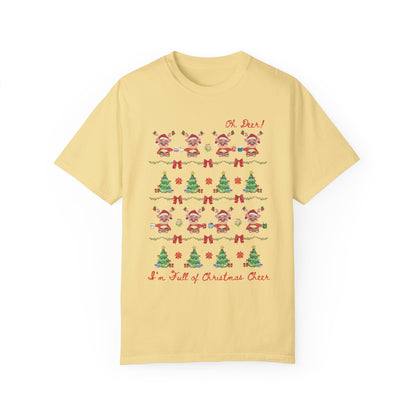 Silly Christmas Deer Tee Shirt