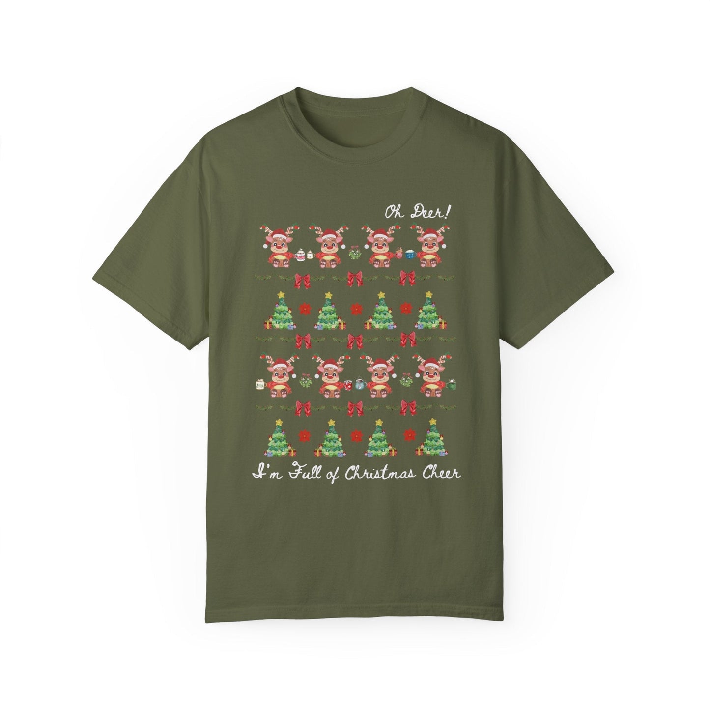 Silly Christmas Deer Tee Shirt