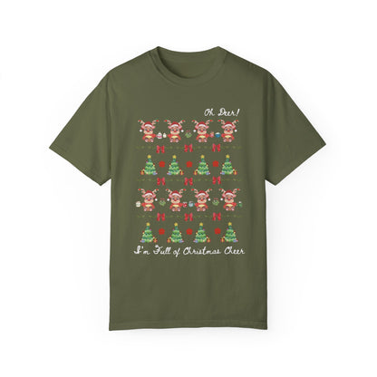 Silly Christmas Deer Tee Shirt