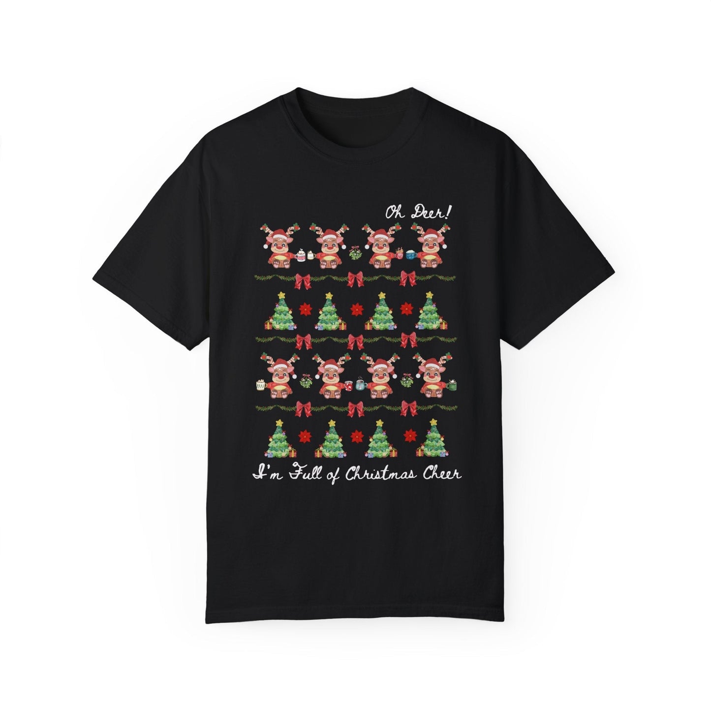 Silly Christmas Deer Tee Shirt