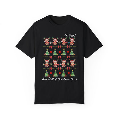 Silly Christmas Deer Tee Shirt