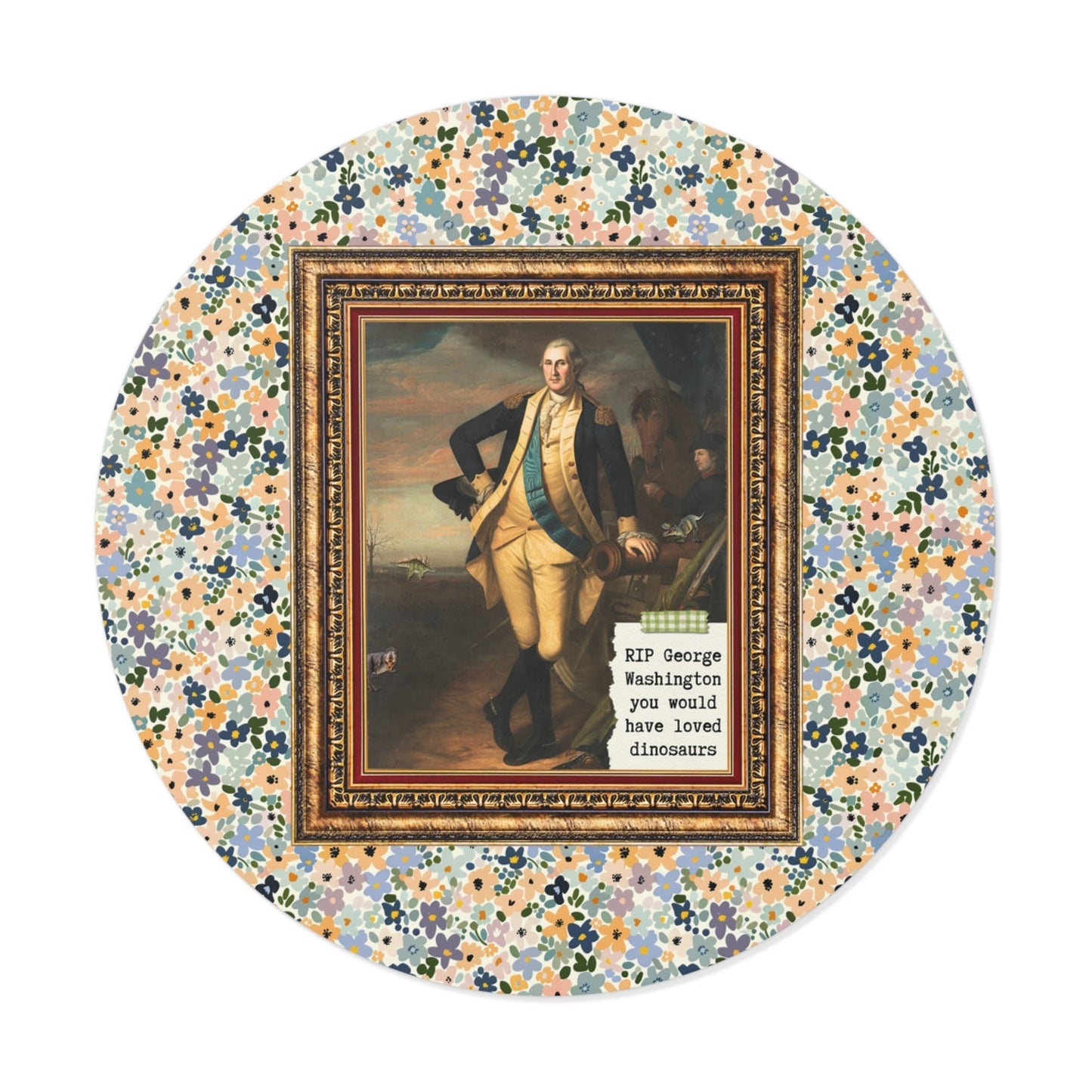 Silly George Washington Sticker